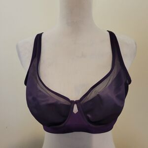 Soma Intimates Unbelievable Lift Scoop Balconette Bra Blackberry Size 40C NWT
